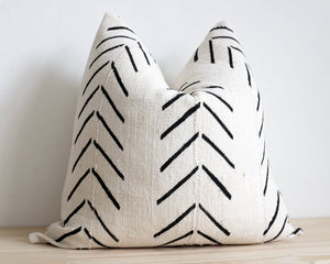 Mudcloth Pillow Cover | African Mudcloth | Chevron