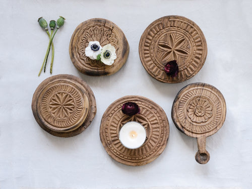 Hand Carved Indian Bread Board